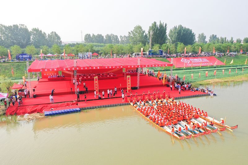 長(zhǎng)垣市運(yùn)動(dòng)會(huì)龍舟賽暨“河南礦山杯”長(zhǎng)垣市第三屆全民龍舟大賽激情開(kāi)賽！